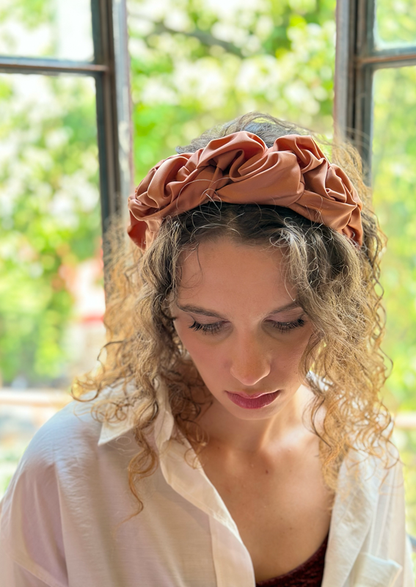 Ellen Headband, Brownish Orange