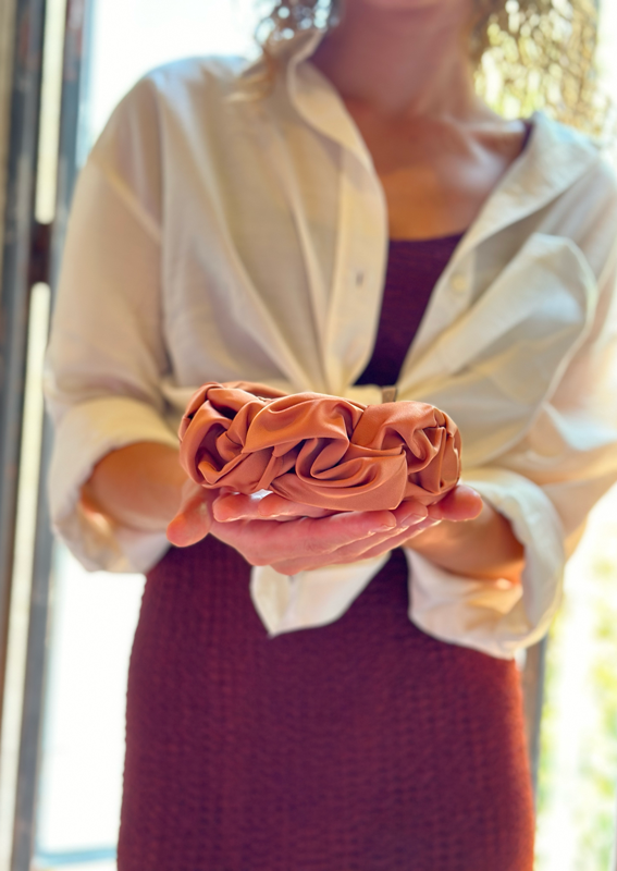 Ellen Headband, Brownish Orange