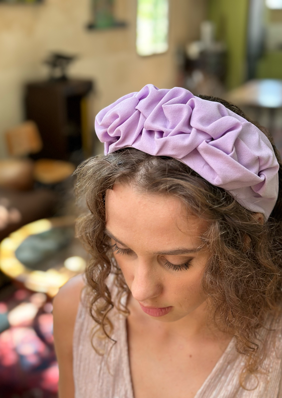 Wide Ellen Headband, lilac purple