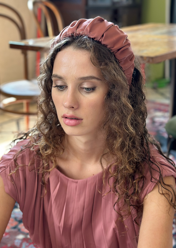 Wide Mila Headband, Rose