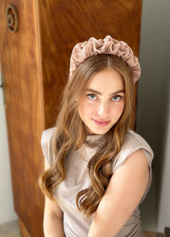 Renee Headband, Mocha Brown