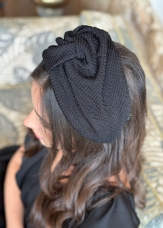 Wide Zoe Headband, Black