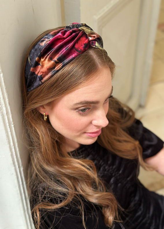 Zoe Headband, Burgundy