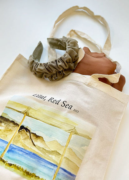 Cotton Tote Bag - Eilat, Red Sea