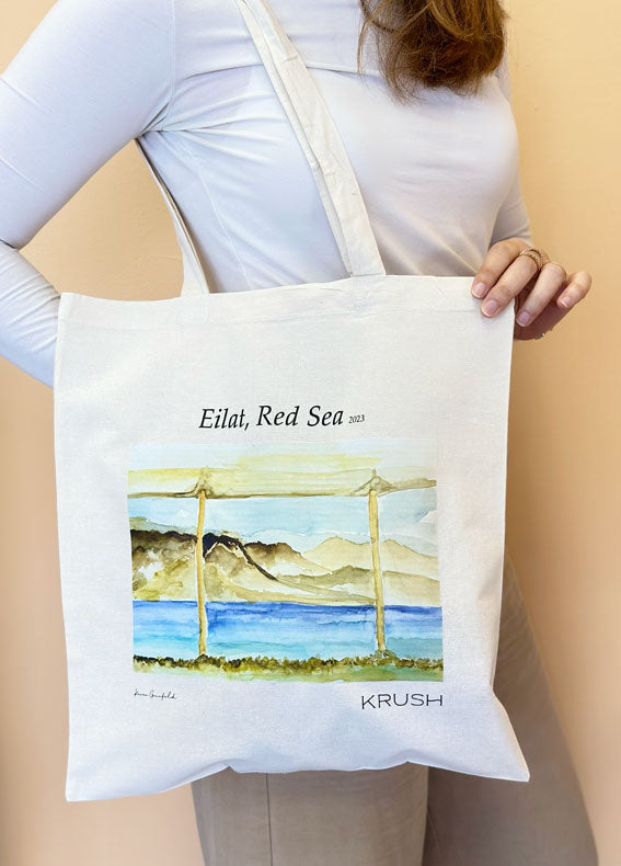 Cotton Tote Bag - Eilat, Red Sea