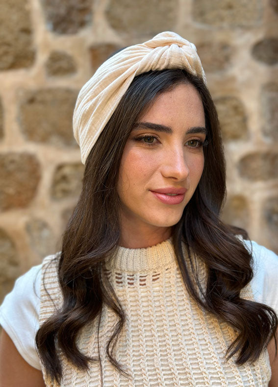 Full Circle Suf Headband, Light Beige