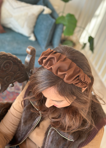 Jan Headband, Chocolate Brown