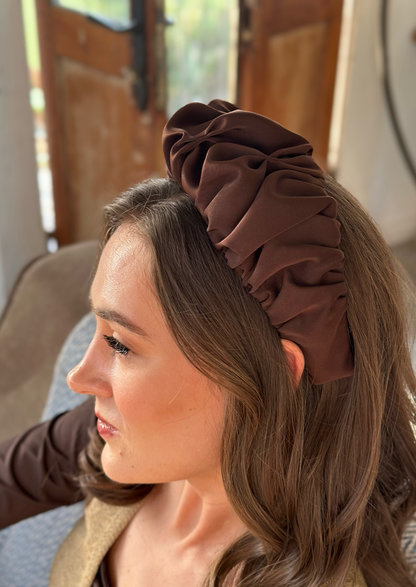 Medium Amur Headband, Chocolate brown