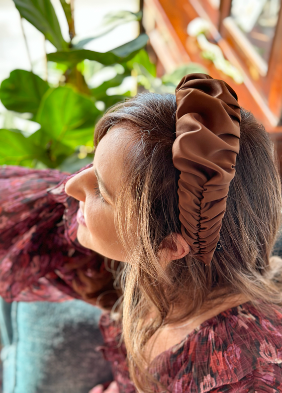 Jan Headband, Chocolate Brown