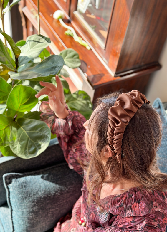 Jan Headband, Chocolate Brown