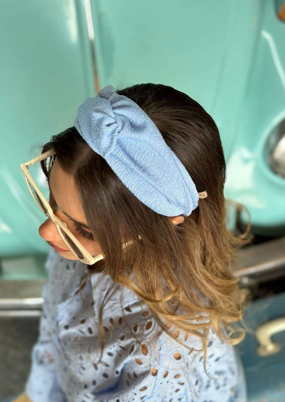 Zoe Headband, Sky Blue