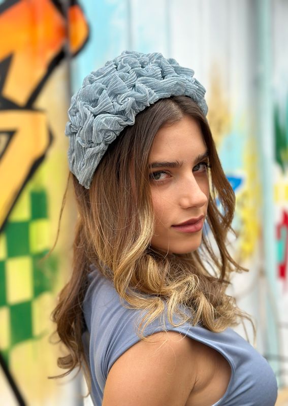 Wide Renee Headband, Sky Blue