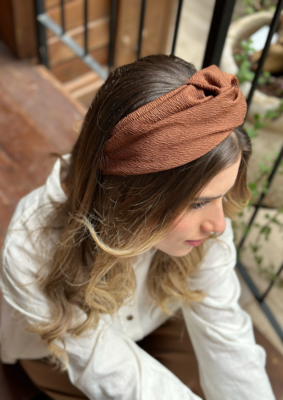 Medium Zoe Headband, Brown