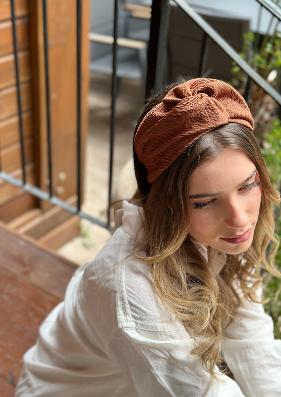 Medium Zoe Headband, Brown