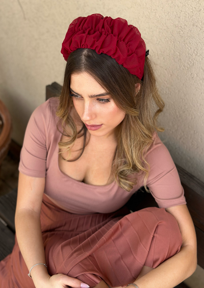 Medium Renee Headband, Red