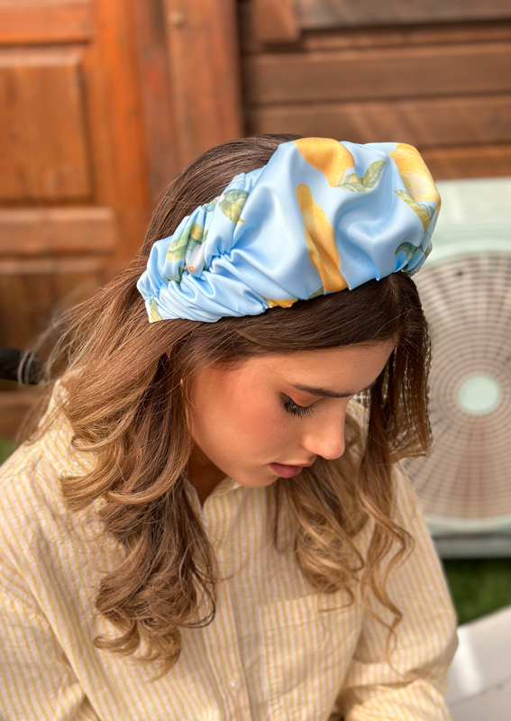 Wide Jan Headband, Amalfi Lemons