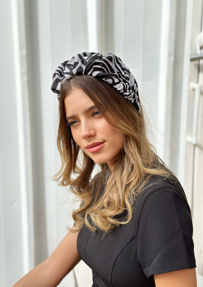 Wide Jan Headband, Zebra Print