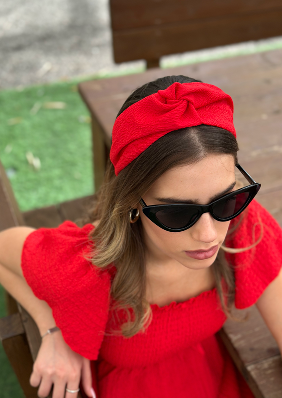 Zoe Headband, Red