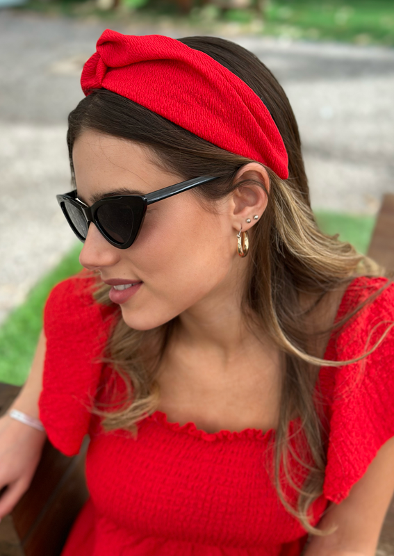 Zoe Headband, Red