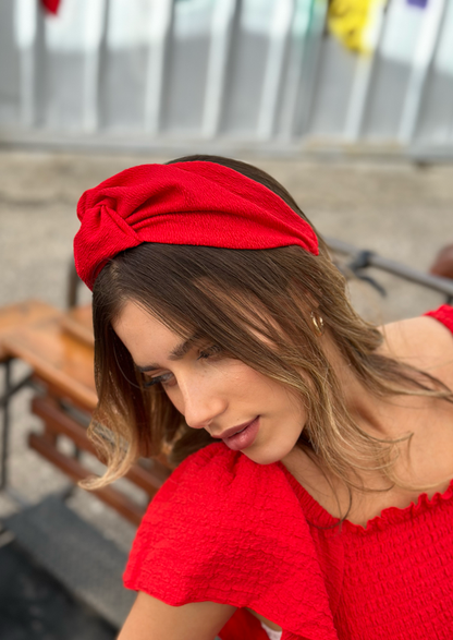 Medium Zoe Headband, Red