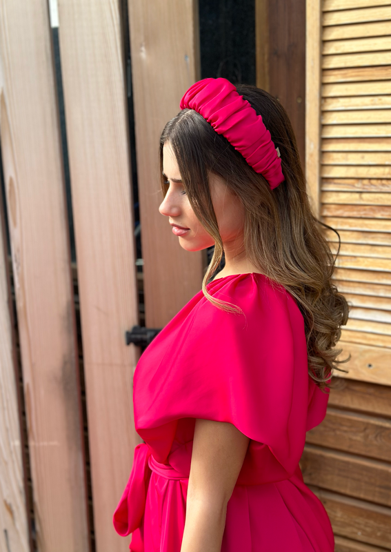 Mila Headband, Fuchsia Pink