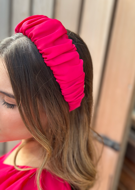 Mila Headband, Fuchsia Pink