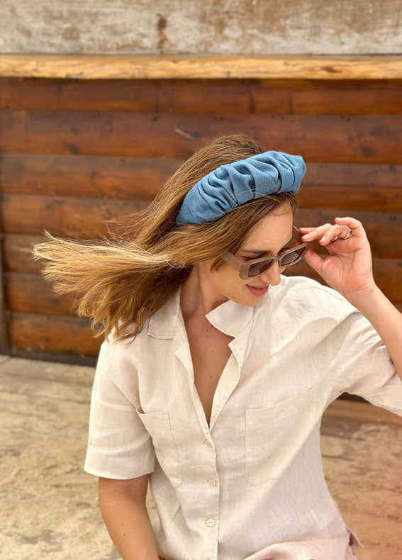 Viola Headband, Classic Denim