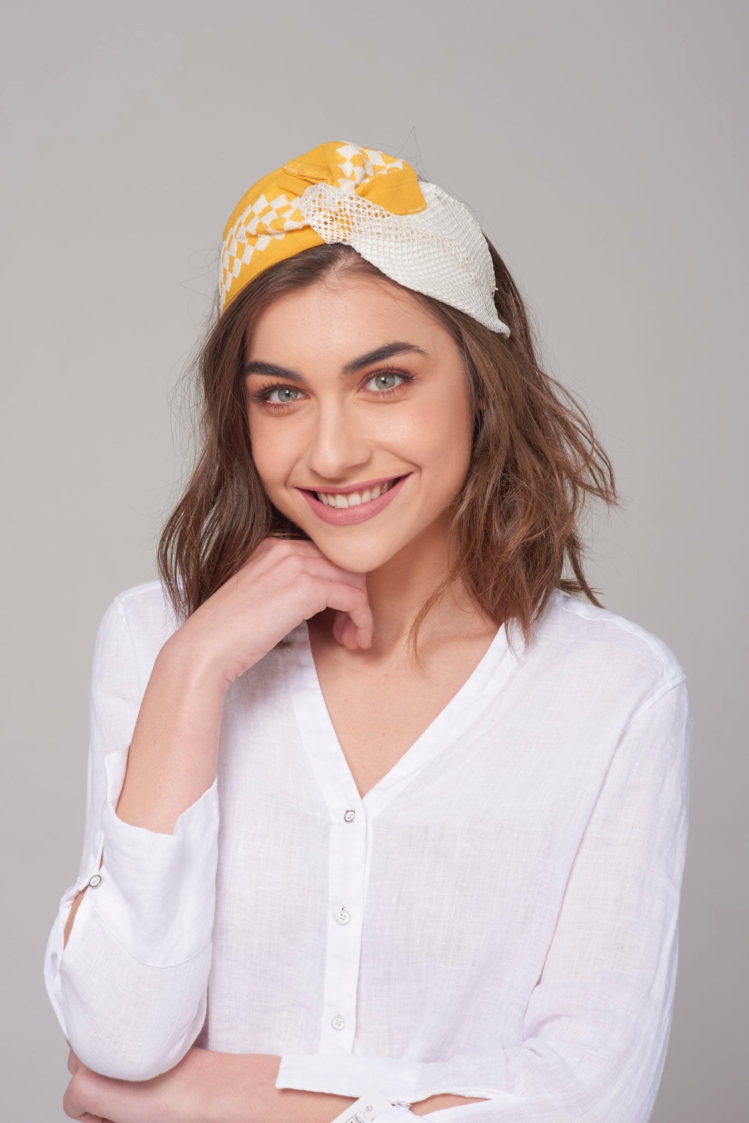 Lotus Headband, Yellow