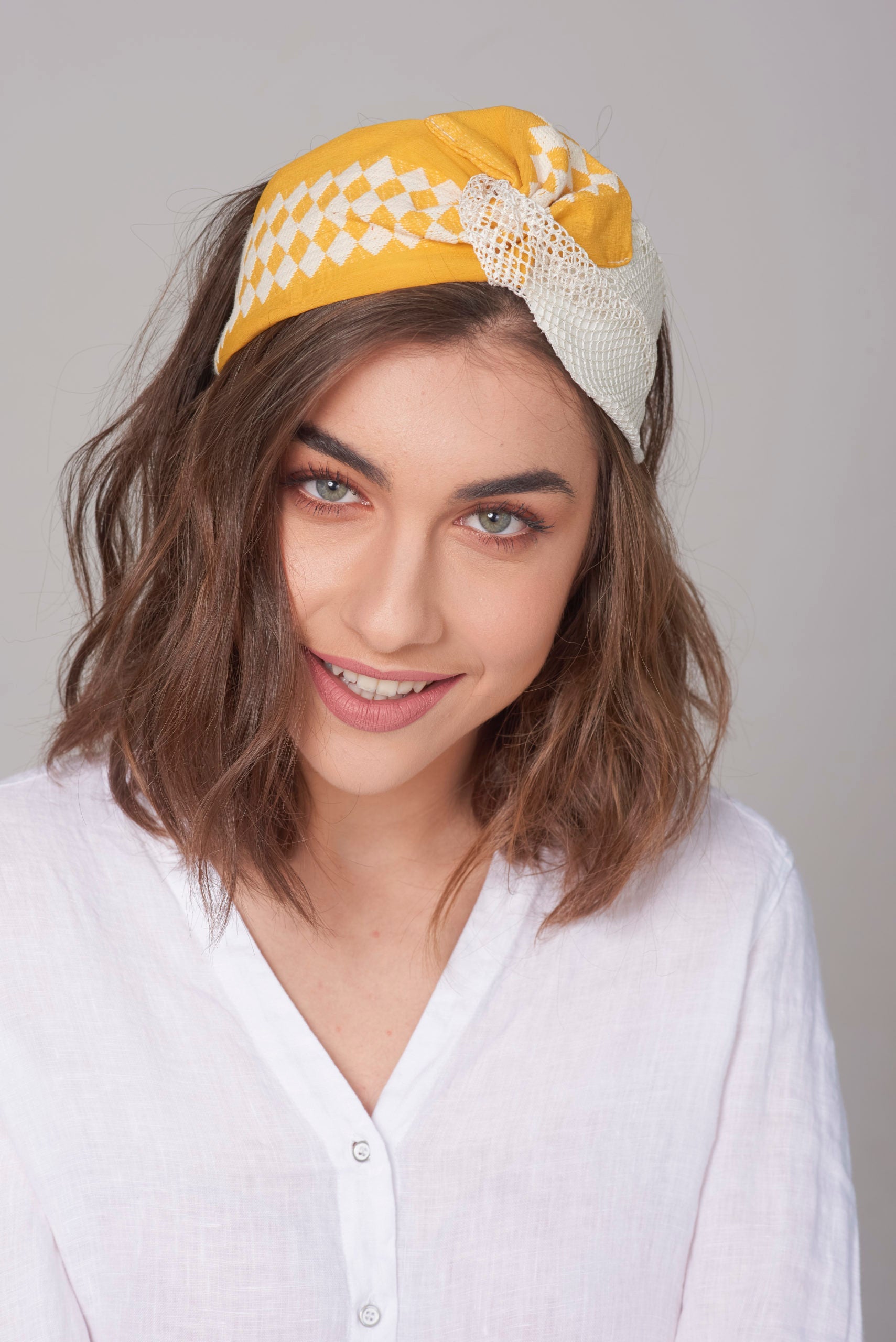 Lotus Headband, Yellow