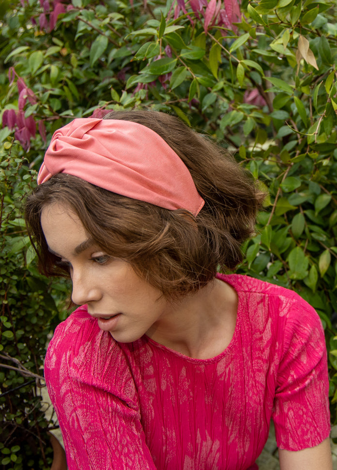 Zoe Headband, Pink Coral