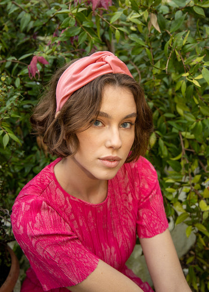 Zoe Headband, Pink Coral