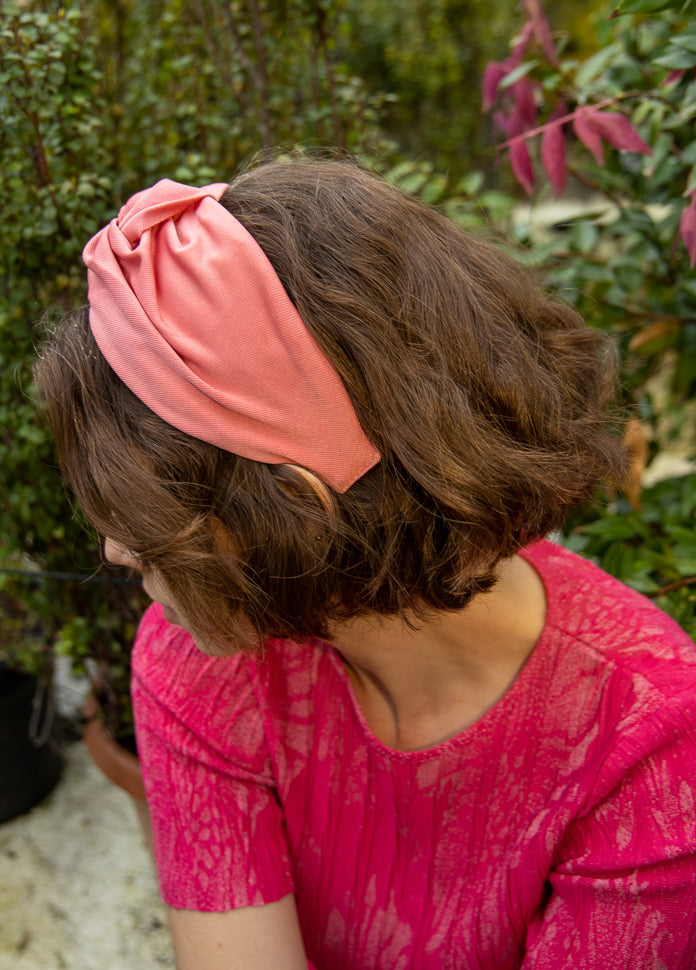 Zoe Headband, Pink Coral