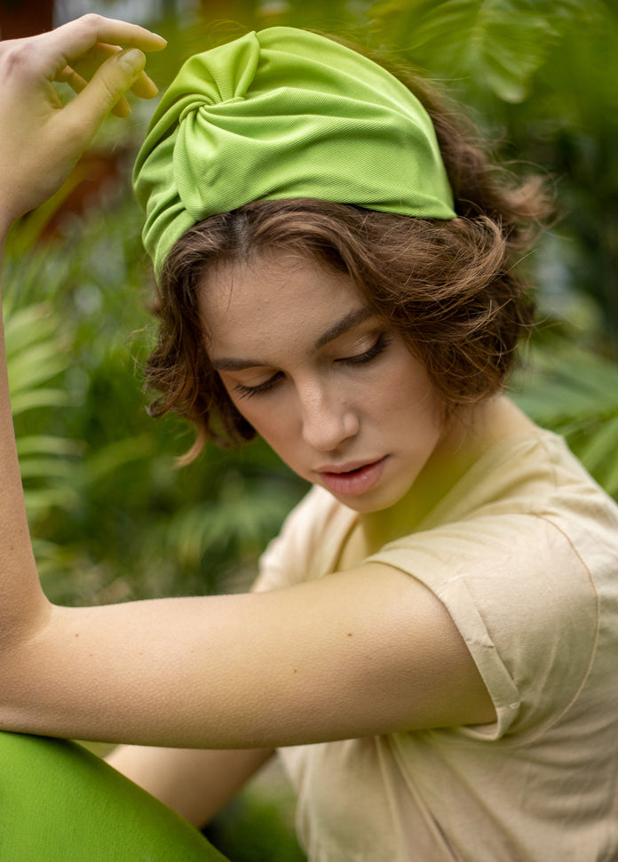 Medium Zoe Headband, Pistachio Green