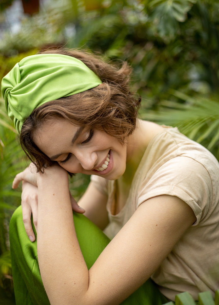 Medium Zoe Headband, Pistachio Green