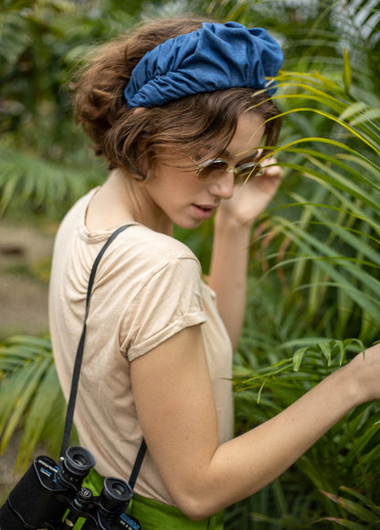 Wide Jan Headband, Denim