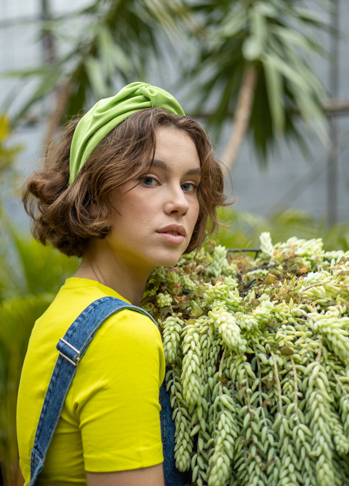 Wide Zoe Headband, Pistachio Green