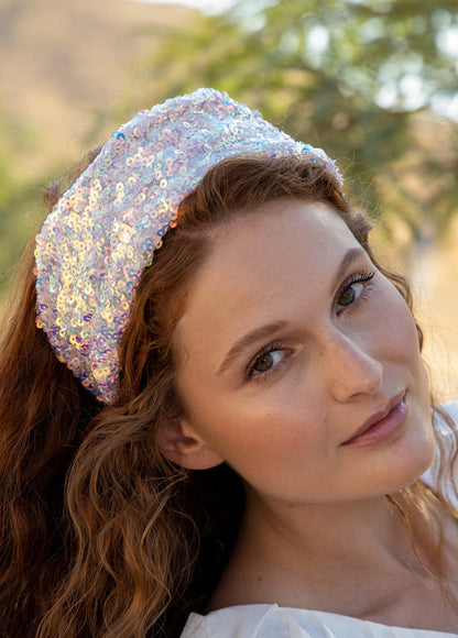 Arbel Headband, Pink Sequins