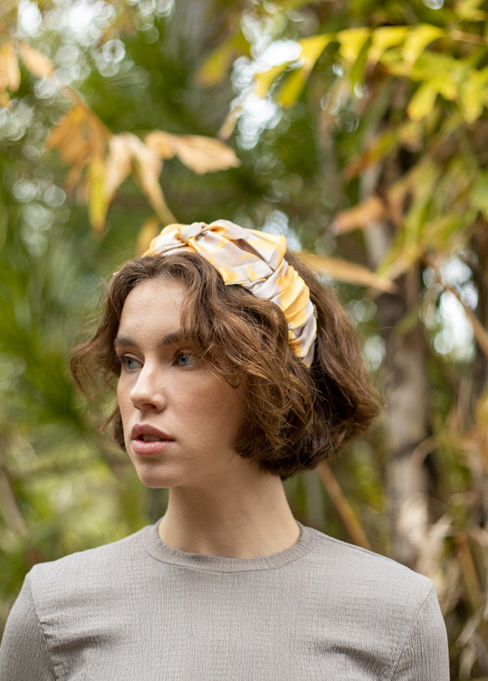 Sana Headband, Yellow &amp; Nude