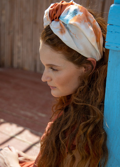 Wide Kedem Headband, Terracotta