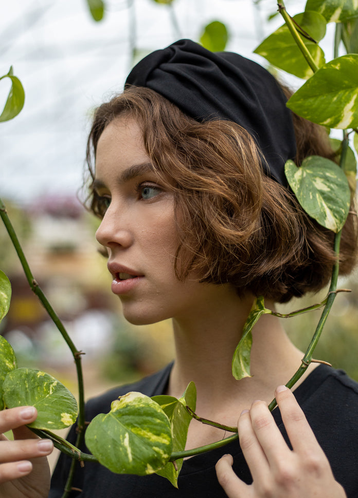 Wide Zoe Headband, Classic Black