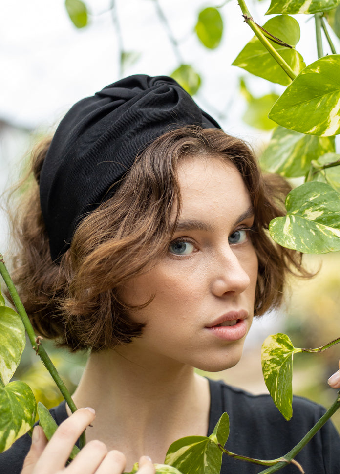 Wide Zoe Headband, Classic Black