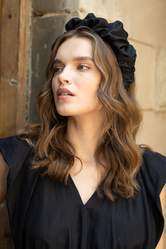 Wide Mary Headband, Black