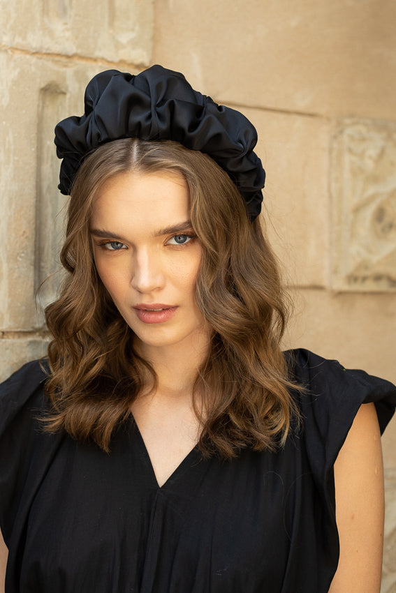 Wide Mary Headband, Black