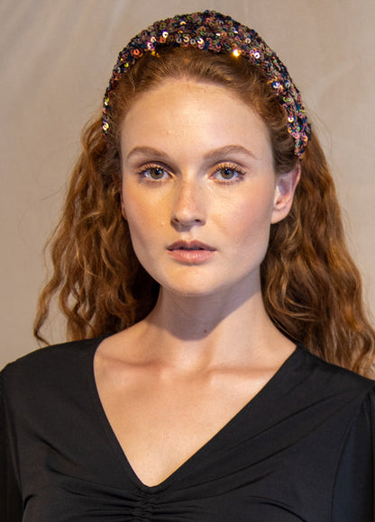 Arbel Headband, Multicolored Sequins