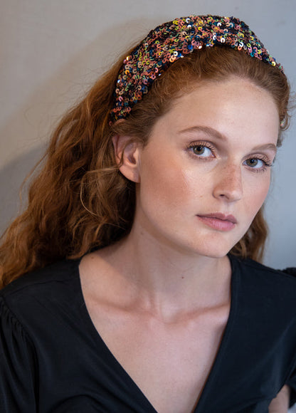 Arbel Headband, Multicolored Sequins