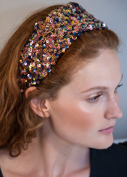 Arbel Headband, Multicolored Sequins