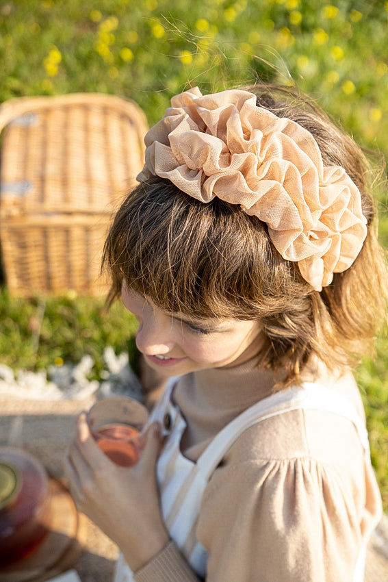 Wide Renee Headband, Nude