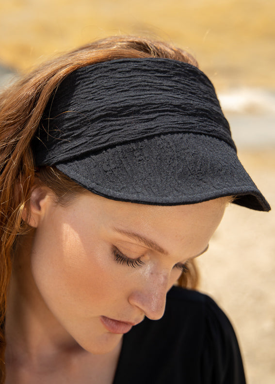 Carmel Visor Headband, Black