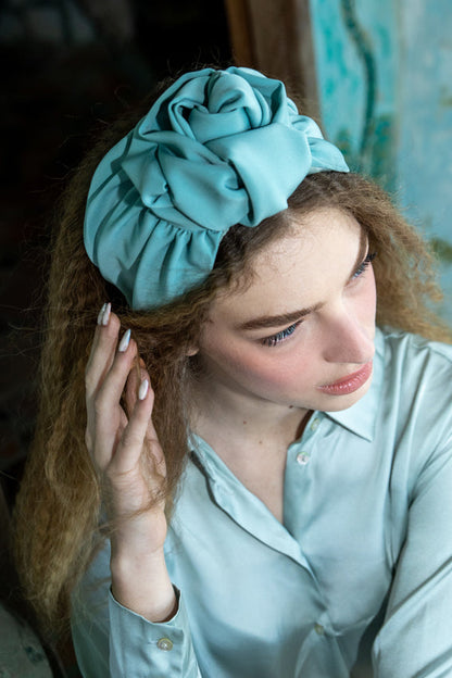 Wide Agatha Headband, Mint Green