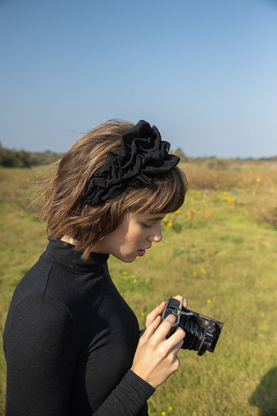 Wide Renee Headband, Black